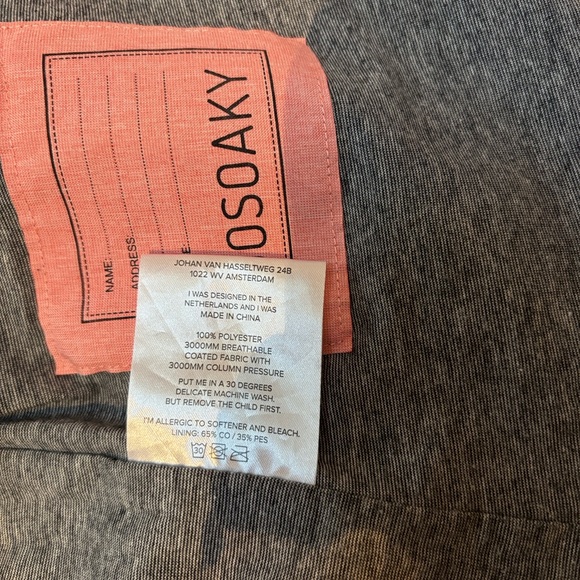 US 9-10 Gosoaky Ruffled Outproof Jacket - Picture 7 of 9